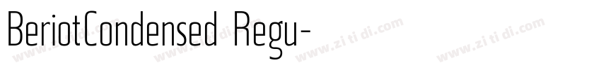 BeriotCondensed Regu字体转换